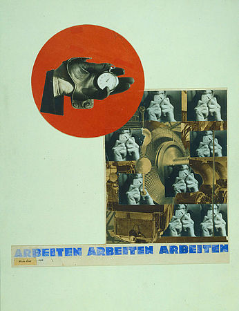 Alice Lex-Nerlinger, ARBEITEN, ARBEITEN, ARBEITEN. Fotomontage, 1928. Akademie der Künste, Berlin, Kunstsammlung, Inventar-Nr.: Lex-Nerlinger 2821. © S. Nerlinger.