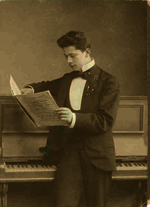 Ignatz Waghalter as a student at the Akademie der Künste in Berlin, around 1902. Photographer unknown. Photo: private.