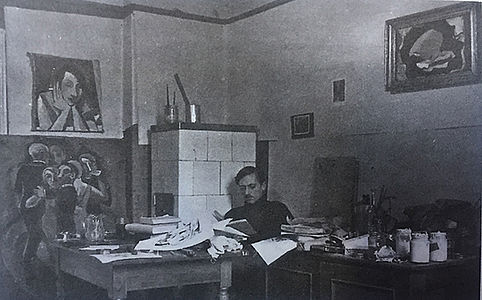 Rudolf G. Bunk in seinem Berliner Atelier, um 1935. Mit freundlicher Genehmigung von Bojana Denegri.